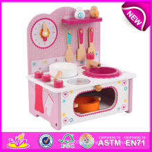 Nuevo producto de cocina de madera para niños, precioso juego de cocina de madera para niños, juego de cocina de juguete para la venta W10c096